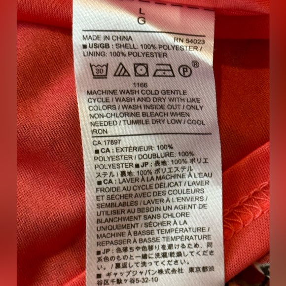 Banana Republic Long Pleated Salmon Skirt w/ Black/White Pattern L - Picture 8 of 8